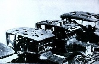 Hail damage to cars, 1926